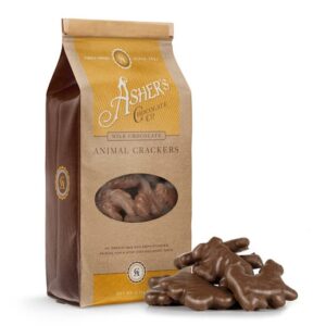 Asher's Milk Chocolate Covered Animal Crackers Bag 6.1oz 6ct